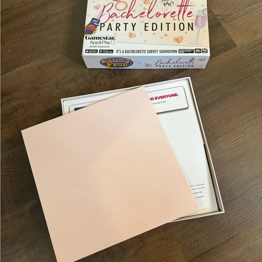 Family Feud Bachelorette Party Edition Game - Pink